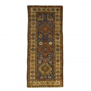 0229Ref: Azerbaijan Shirvan Rug <br> 265cm x 120cm 8.7ft x 3.9ft