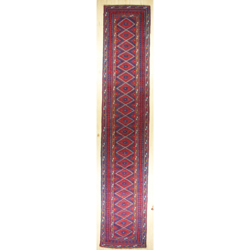 1857Ref:Afghanistan Baluch  Rug<br>388cm x 74cm 12.7ft x 2.4ft