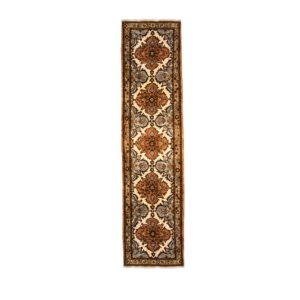 Persian Roodbar Runner with cream and light red border.