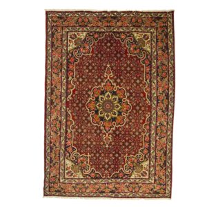 Persian Bidjar Rug with central medallion.