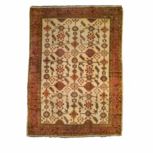Cream Antique Ushak carpet