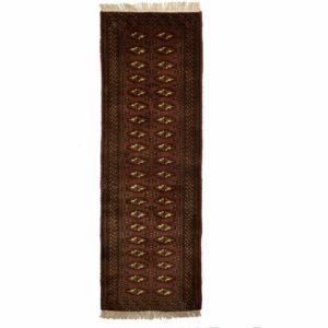 Persian Turkoman short narrow Runner with fine motif