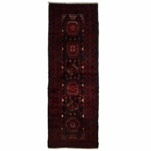 Persian small narrow Runner with dark red colour