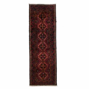 Persian Bluch Short Runner With Red and diamond shape