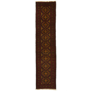 Persian Long Bluch Runner with dark red and blue colour.