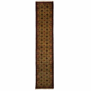 Persian Bluch Runner with cream background