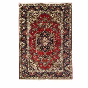 Persian Tabriz Rug with floral central Medallion
