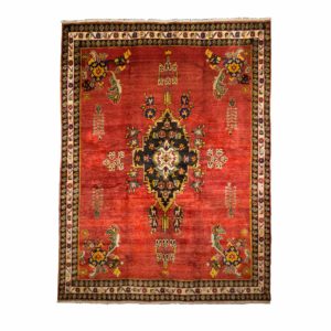 Persian Sirjan Rug with Empty filled and Floral motifs