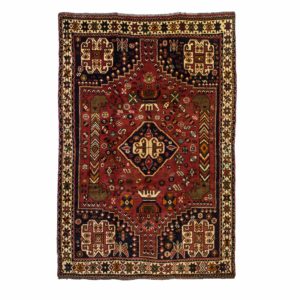 Persian Qashqai Rug with nomadic motifs