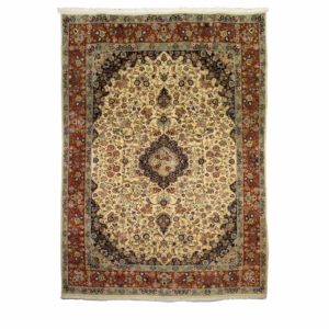 Persian Sarough Cream Floral Carpet