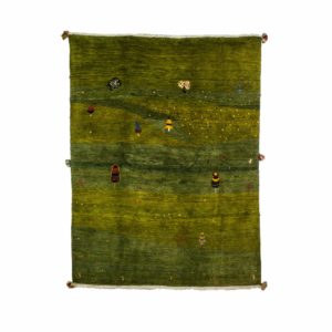 Persian Green Gabbeh Qashqai Rug