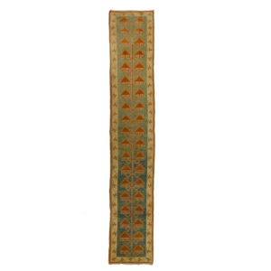 Turkish Light green with red motif Runner.